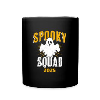 Halloween SPOOKY SQUAD 2025 Gespenster Kostüm - Tasse einfarbig - Schwarz - Vorne