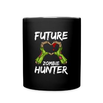 Costume d’Halloween Enfants FUTURE ZOMBIE HUNTER - Mug uni - noir - Devant