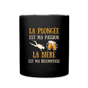 Plongée Sous Marine Homme Humour Plongeur Cadeau - Mug uni - noir - Devant
