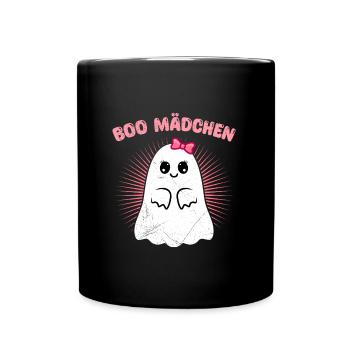 Halloween Costume Kids BOO GIRL Funny - Full Colour Mug - black - Front