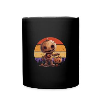 Halloween Costume Kids MONSTER PUMPKIN Spooky - Full Colour Mug - black - Front