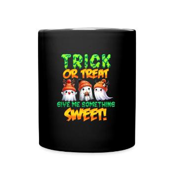 Halloween Party TRICK OR TREAT GIVE ME SOME SWEET - Full Colour Mug - black - Front
