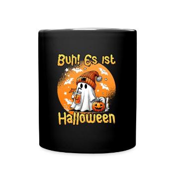 Halloween Kinder BOO ES IST HALLOWEEN Lustiges - Tasse einfarbig - Schwarz - Vorne