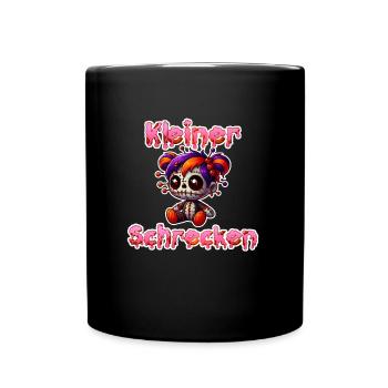 Halloween Kostüm Kinder KLEINER SCHRECKEN Lustig - Tasse einfarbig - Schwarz - Vorne