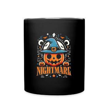 Halloween Costume Kids NIGHTMARE Funny - Full Colour Mug - black - Front