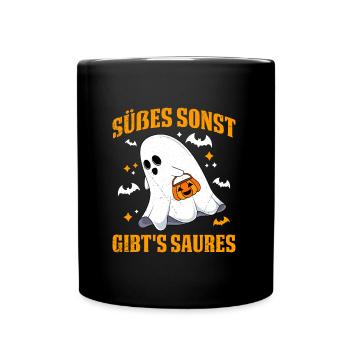 TOURS OU FRIANDISES D’Halloween - Mug uni - noir - Devant