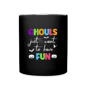 LES GOULES DE LA FÊTE D’HALLOWEEN VEULENT JUSTE S’AMUSER - Mug uni - noir - Devant