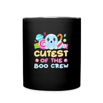 Halloween Costume CUTEST OF THE BOO CREW Funny - Full Colour Mug - black - Front