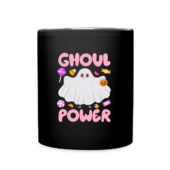 Halloween Costume GHOUL POWER Halloween Party - Full Colour Mug - black - Front