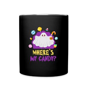 Costume d’Halloween OÙ SONT MES BONBONS ? Amusement - Mug uni - noir - Devant