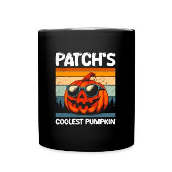 Costume d’Halloween Enfants PATCH’S COOLEST PUMPKIN - Mug uni - noir - Devant
