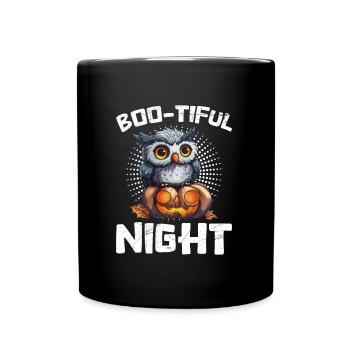 Halloween Kostüm Kinder BOO-TIFUL NIGHT Gruselig - Tasse einfarbig - Schwarz - Vorne