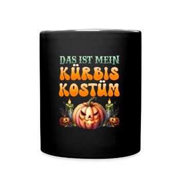 Halloween THIS IS MY PUMPKIN COSTUME Kids - Full Colour Mug - black - Front