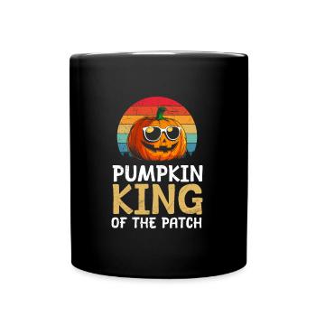 Halloween Costume PUMPKIN KING OF THE PATCH - Full Colour Mug - black - Front