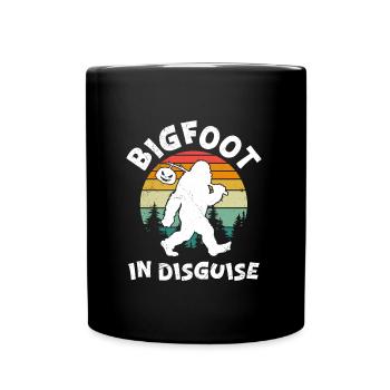 Halloween Costume Kids BIGFOOT IN DISGUISE - Full Colour Mug - black - Front