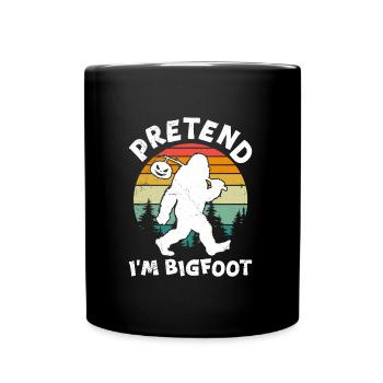 Costume d’Halloween Enfants PRETEND I’M BIGFOOT Drôle - Mug uni - noir - Devant