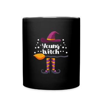 Halloween Costume Kids LITTLE WITCH Funny - Full Colour Mug - black - Front