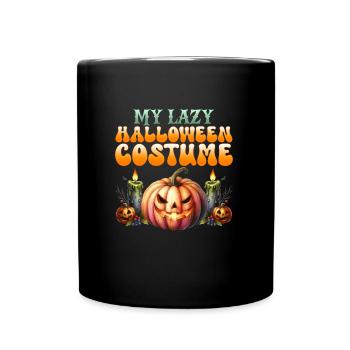 Halloween MY LAZY HALLOWEEN COSTUME Kinder - Tasse einfarbig - Schwarz - Vorne