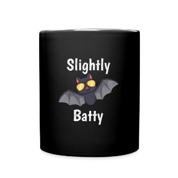 Halloween Costume Kids SLIGHTLY CRAZY Girls - Full Colour Mug - black - Front