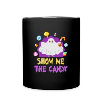 Fête d’Halloween SHOW ME CANDY Costume d’Halloween - Mug uni - noir - Devant