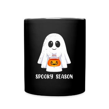 Halloween Costume Kids SPOOKY SEASON FAN Funny - Full Colour Mug - black - Front