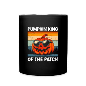 Halloween Costume PUMPKIN KING OF THE PATCH - Full Colour Mug - black - Front