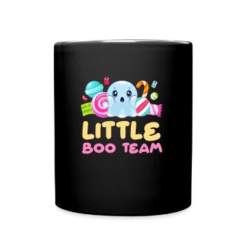 Halloween LITTLE BOO TEAM Funny Halloween - Full Colour Mug - black - Front