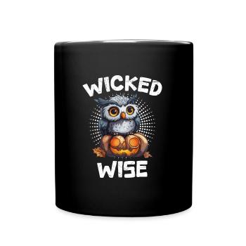 Halloween Kostüm Kinder WICKED WISE Gruseliges - Tasse einfarbig - Schwarz - Vorne