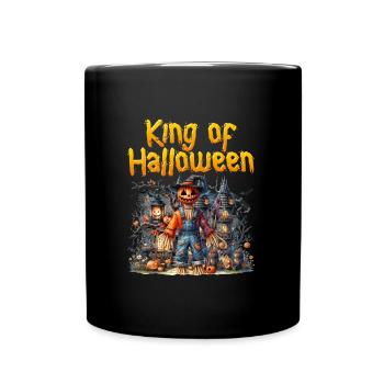 Halloween Kids KING OF HALLOWEEN Funny - Full Colour Mug - black - Front