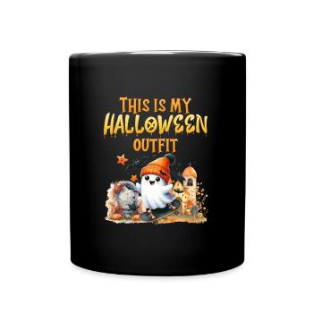 Halloween Kids THIS IS MY HALLOWEEN OUTFIT - Full Colour Mug - black - Front