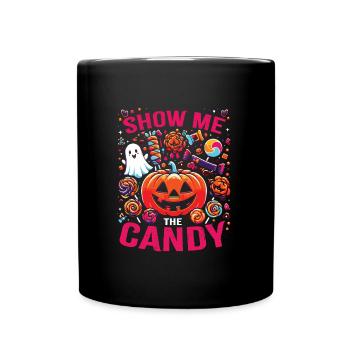 Costume d’Halloween MONTRE-MOI LES BONBONS Drôle - Mug uni - noir - Devant