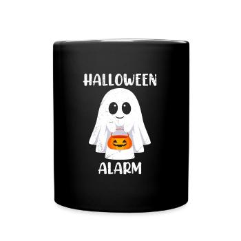 Halloween Kids Costume HALLOWEEN ALARM Funny - Full Colour Mug - black - Front