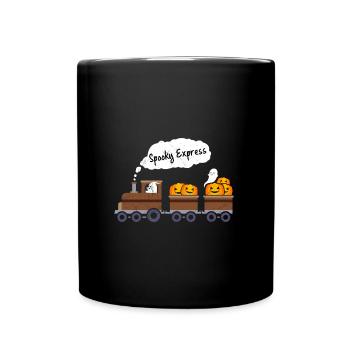 Halloween Costume Kids SPUK EXPRESS Funny - Full Colour Mug - black - Front