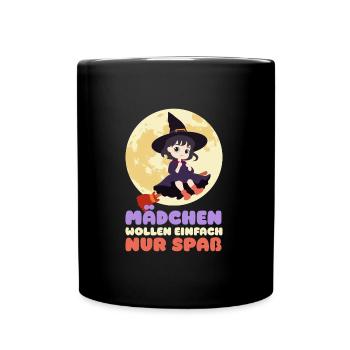 Halloween Costume GIRLS JUST WANT FUN Party - Full Colour Mug - black - Front