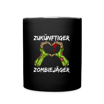 Costume d’Halloween Enfants FUTURE ZOMBIE HUNTER - Mug uni - noir - Devant