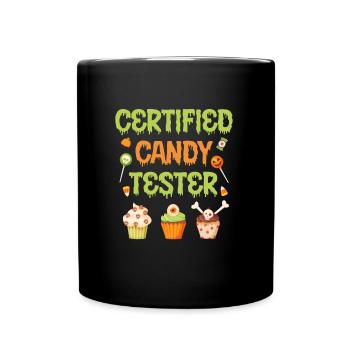 Halloween Costume CERTIFIED CANDY TESTER Halloween - Mug uni - noir - Devant