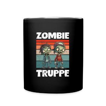 Halloween Costume Kids ZOMBIE TROOP Funny - Full Colour Mug - black - Front