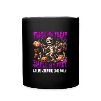 Halloween TRICK OR TREAT DONNEZ-MOI QUELQUE CHOSE DE BIEN - Mug uni - noir - Devant