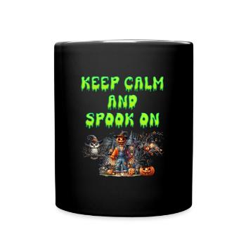 Costume d’Halloween Enfants KEEP CALM AND SPOOK ON - Mug uni - noir - Devant