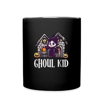 Halloween Party GHOUL KID Funny Girl - Full Colour Mug - black - Front