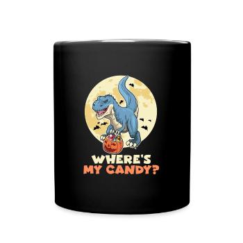 Joyeux Halloween OÙ SONT MES BONBONS ? Drôles d’enfants - Mug uni - noir - Devant