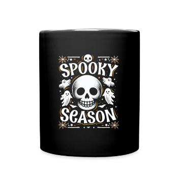 Halloween Costume Kids SPOOKY SEASON FAN Funny - Full Colour Mug - black - Front