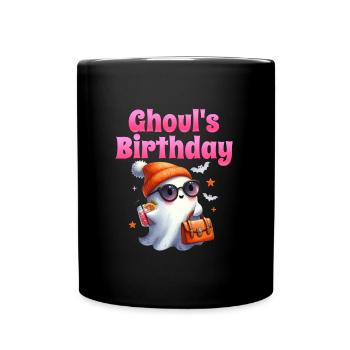 Halloween Kids GHOUL'S BIRTHDAY Funny - Full Colour Mug - black - Front