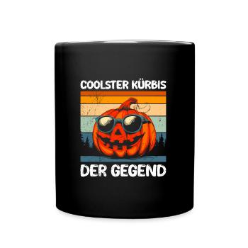 Halloween CITROUILLE LA PLUS COOL DE LA RÉGION Amusant - Mug uni - noir - Devant