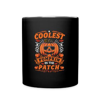 Halloween Costume COOLEST PUMPKIN IN THE PATCH - Full Colour Mug - black - Front
