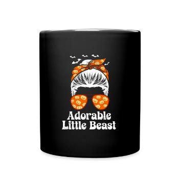 Halloween Kostüm Kinder LIEBLICHER TEUFEL Lustig - Tasse einfarbig - Schwarz - Vorne