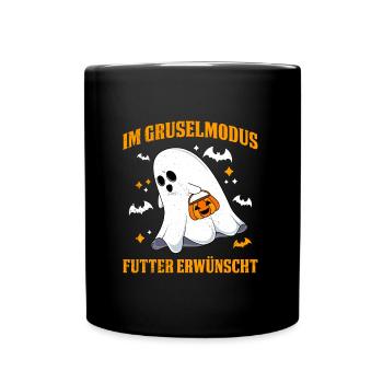 Halloween EN MODE EFFRAYANT NOURRITURE DÉSIRÉE - Mug uni - noir - Devant