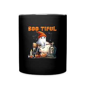 Costume d’Halloween Enfants BOO TIFUL Drôle - Mug uni - noir - Devant