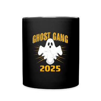 Halloween Kostüm Kinder GHOST GANG 2025 - Tasse einfarbig - Schwarz - Vorne