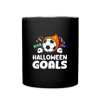 Halloween Football Fan HALLOWEEN GOALS Halloween - Full Colour Mug - black - Front